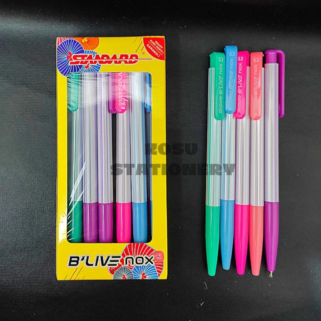 

BOLPEN / BALLPOINT / PULPEN / POLPEN STANDARD BLIVE NOX 0.3mm HITAM