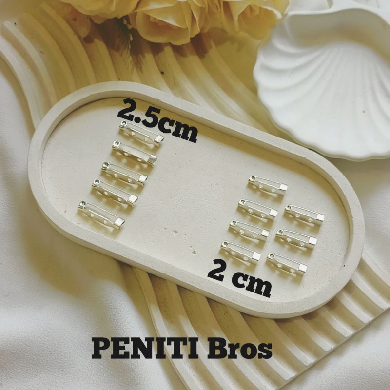 peniti bros uk 2cm.peniti bros ukuran 2.5cm