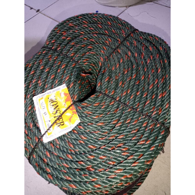 

tali tambang plastik ukuran 6 mm di jual meteran