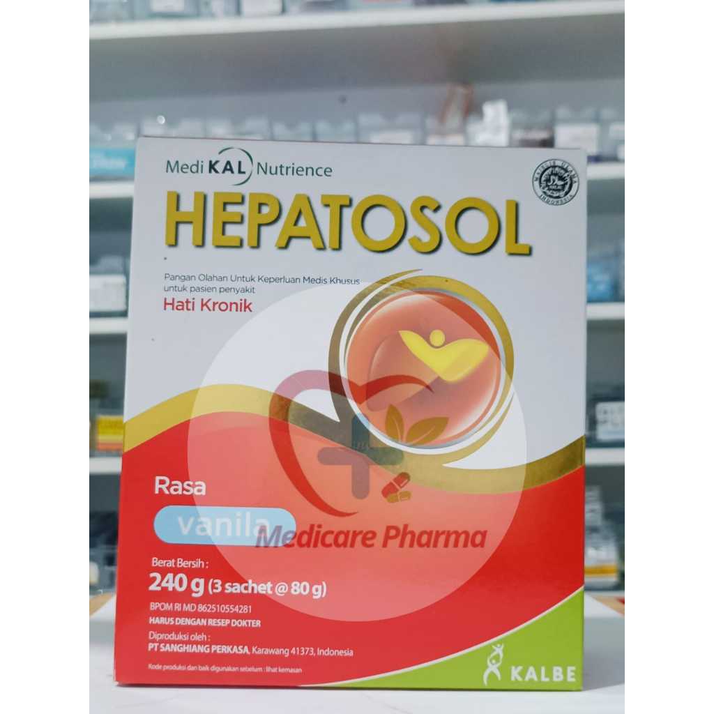 

Hepatosol Rasa Vanila 240 g - Untuk pasien dengan gangguan hati ringan