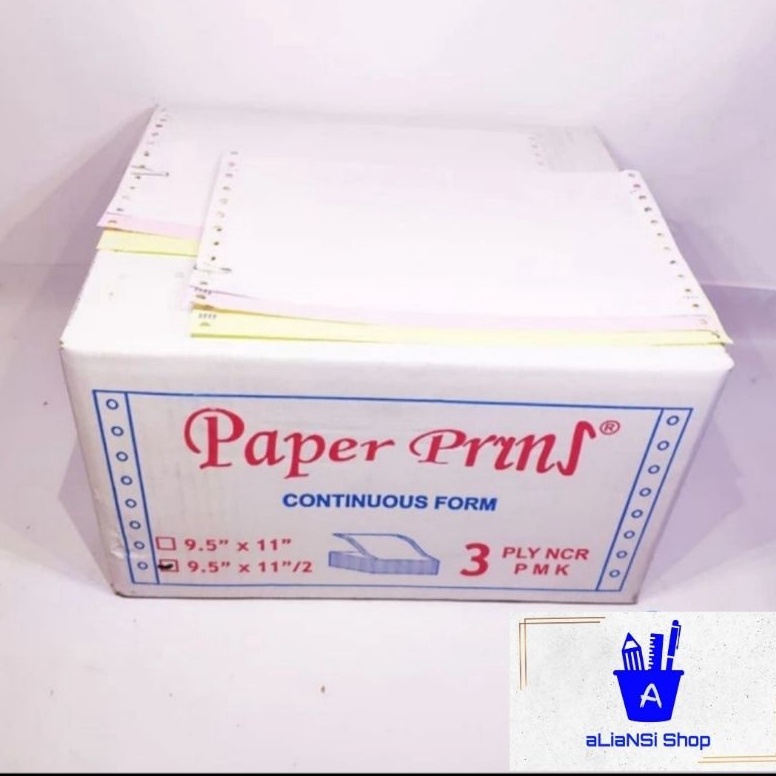 

sn Dijual Continuous Form 95 x 112 3 PLY bagi 2 merk PAPERPRYNS B75