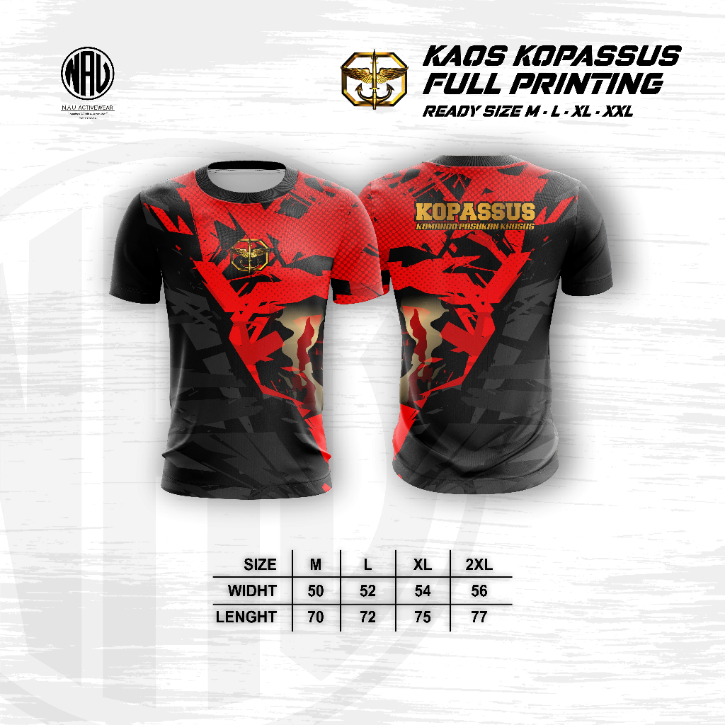 Nauactivewear Jersey Drifit Milano - Kopassus