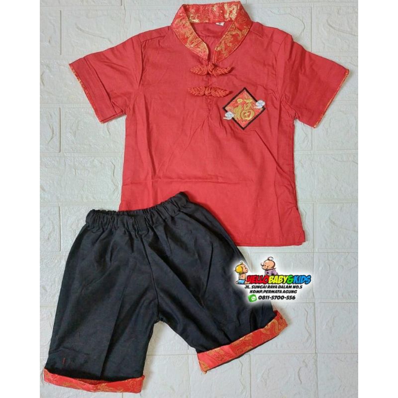 Cheongsam Anak Laki Laki/Baju Imlek Cowok/Baju Imlek