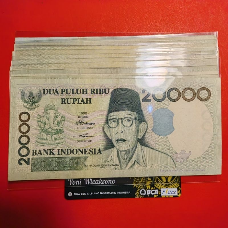 20000 rupiah ki hajar 1998 ORY asli