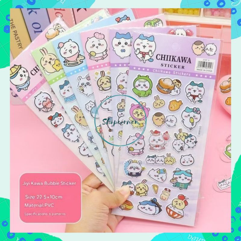 

1 lembar Stiker Sticker Foam Kartun Capybara Chiikawa Kapibara Capibara