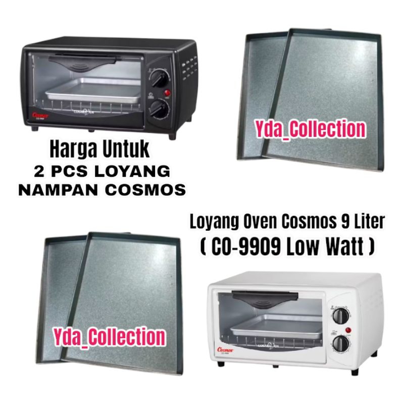 2 PCS LOYANG OVEN COSMOS CO9909 / LOYANG OVEN NAMPAN COSMOS 9 LITER / LOYANG OVEN LISTRIK / Loyang o