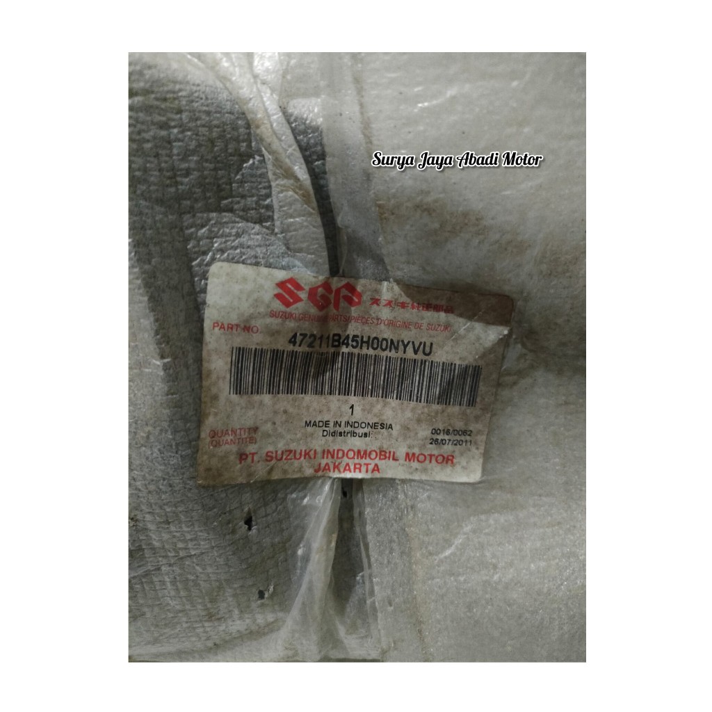 Cover Body Kiri Suzuki SmashTitan Warna Hitam Ori