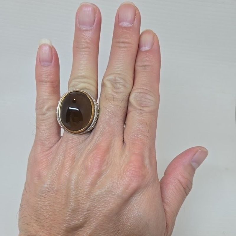 Batu Kecubung Asap dari Lampung