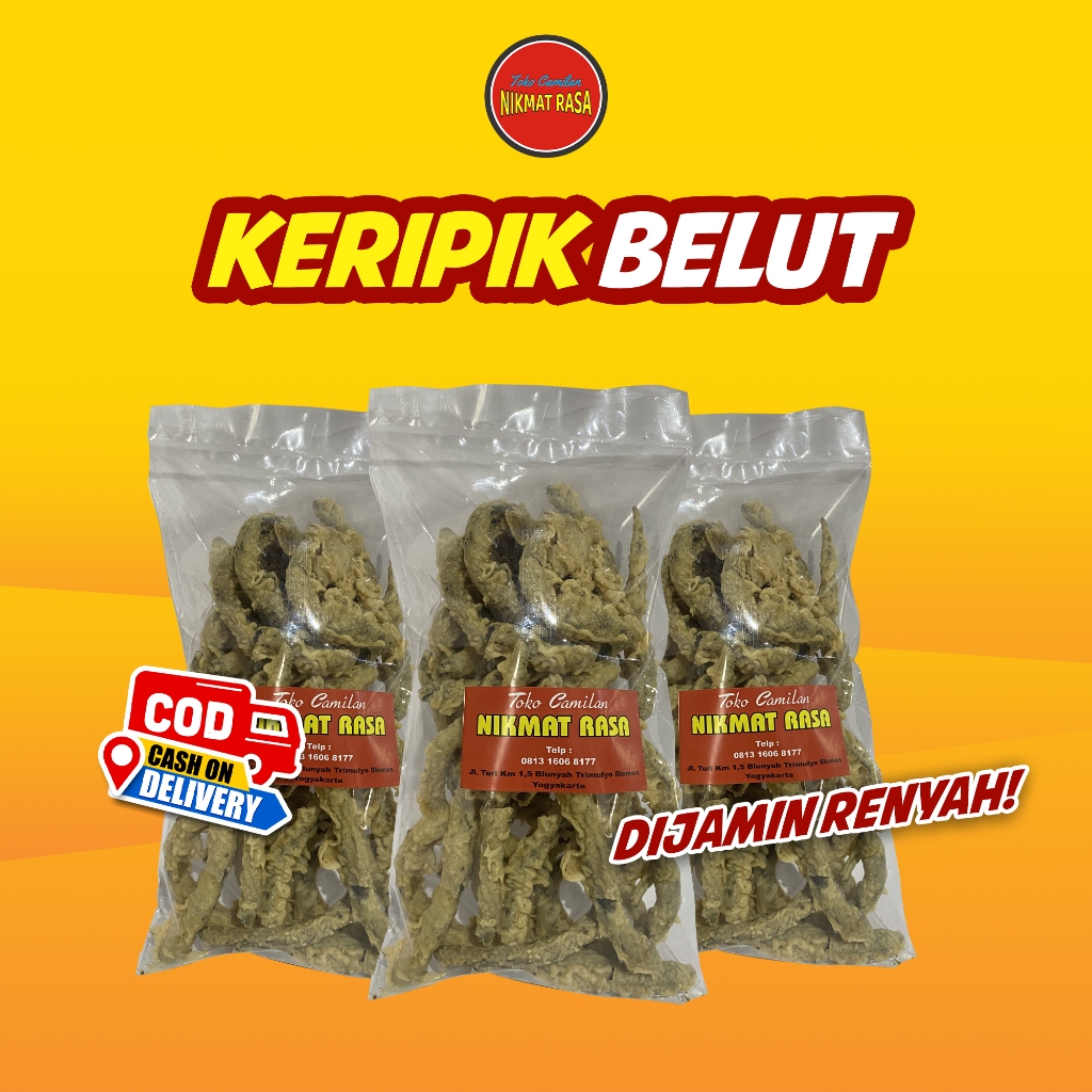 

Keripik Belut 250g Snack Kiloan Enak Murah