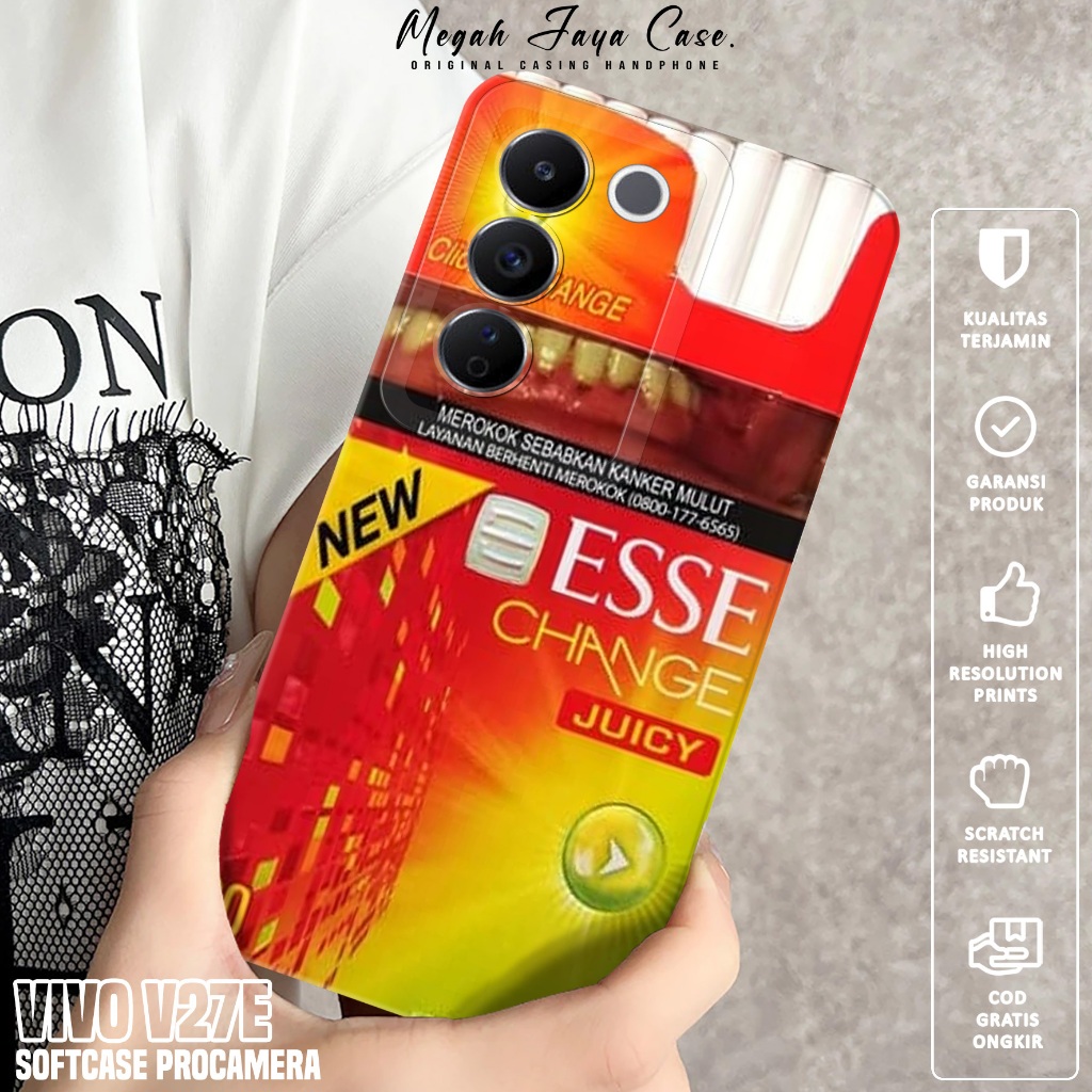 Case VIVO V27E - Softcase Hp VIVO V27E Motif ESS - Casing Hp VIVO V27E - Softcase Pro Camera - Silik