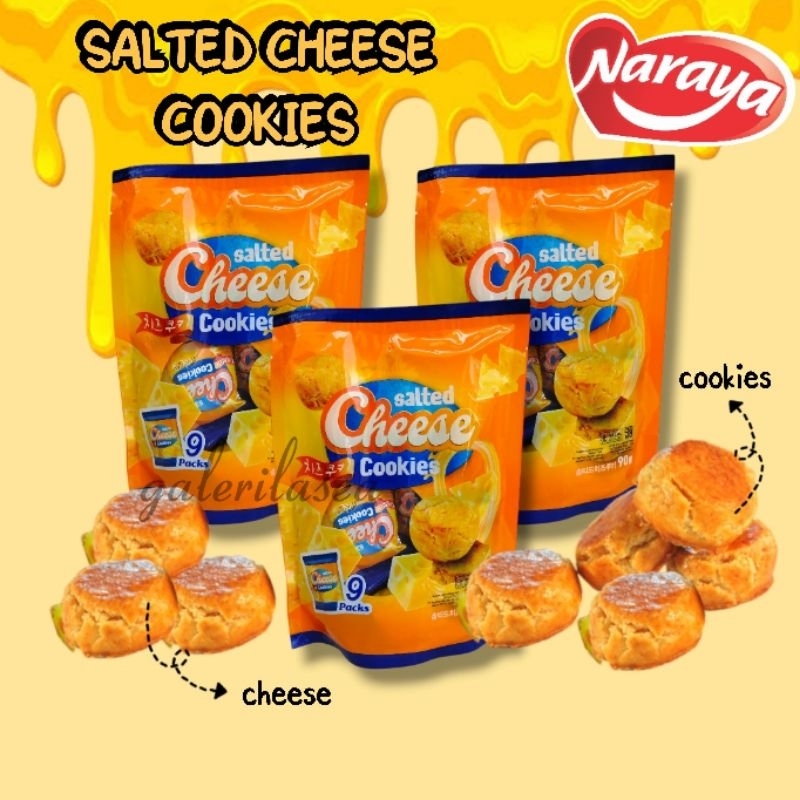 

Naraya Salted Cheese Cookies Berat 90 Gram Snack Keju Camilan Gurih Manis