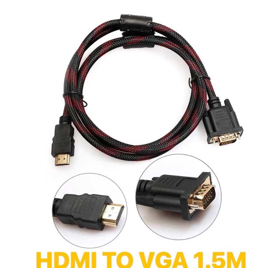 Terbatas mouse  Kabel hdmi to vga  converter vga to hdmi panjang FULL 1  3  5 Meter hh quality
