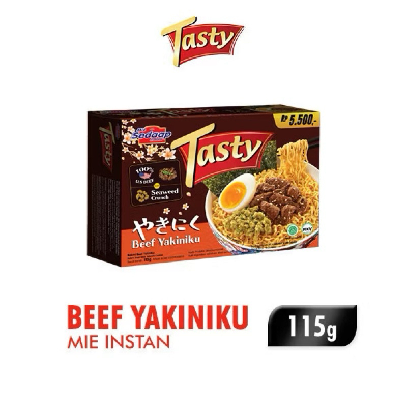 

Sedaap Tasty Mie Instan Beef Yakiniku 115 gr