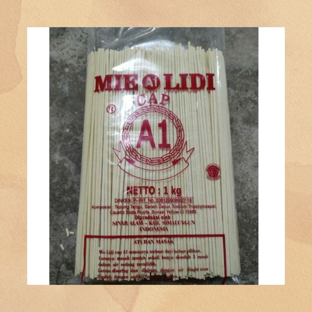 

Mie lidi A1 Berat 1000 gram