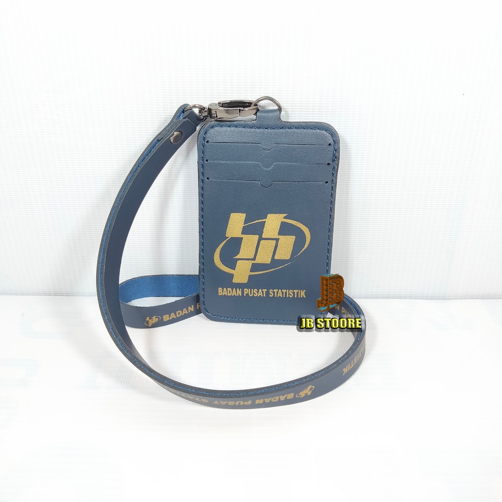 

rtc Tempat Id Card BPS Kulit / Id Card Holder Bps Gantung / Name Tag BPS Tali Kulit