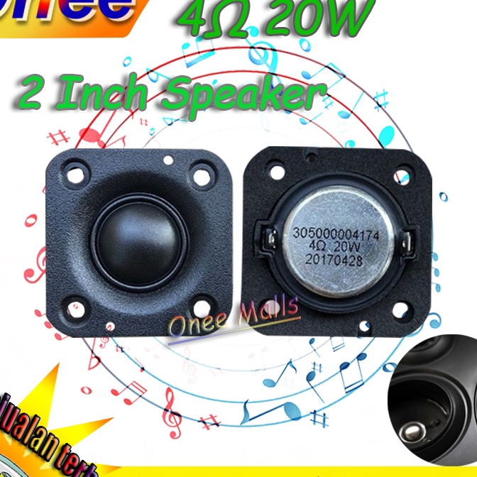 Cashback  dikirim dari jaka M speaker tweeter 2 inch 4ohm 2w M subwoofer speaker Speaker 2 inch 4 oh