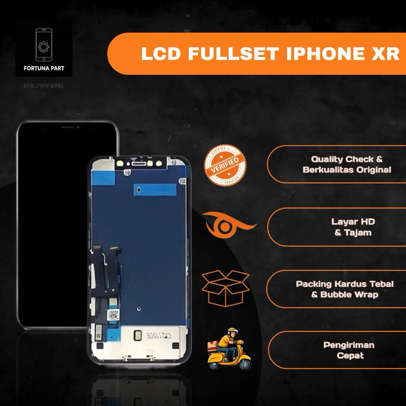 LCD FULLSET IPHONE XR FULLSET TOUCHSCREEN HIGHQUALITY
