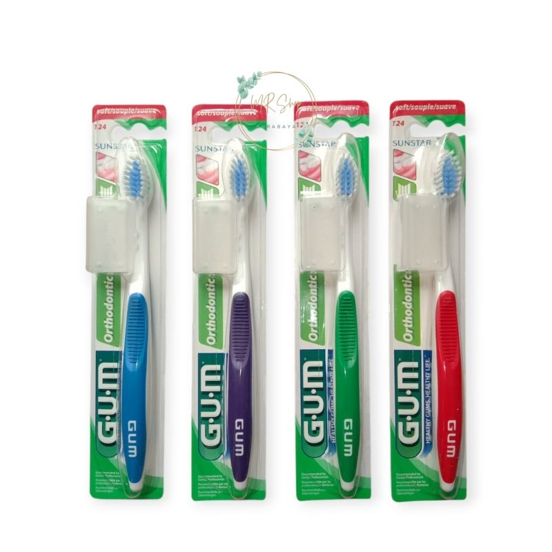 GUM ORTHO TOOTHBRUSH Sikat Gigi Gum Orthodontic Behel Kawat Gigi