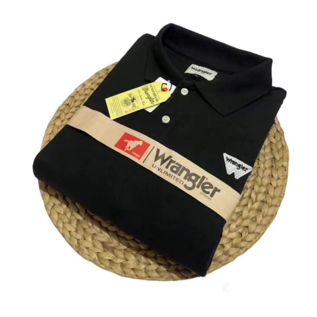 100% AMAN KAOS KERAH PRIA DEWASA WRANGLER TERBARU M L XL XXL POLO SHIRT ORIGINAL PREMIUM TERBARU