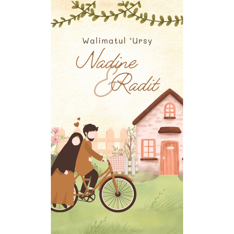 Undangan Syar’i Aesthetic/ Undangan Nikah Digital/ Undangan Nikah