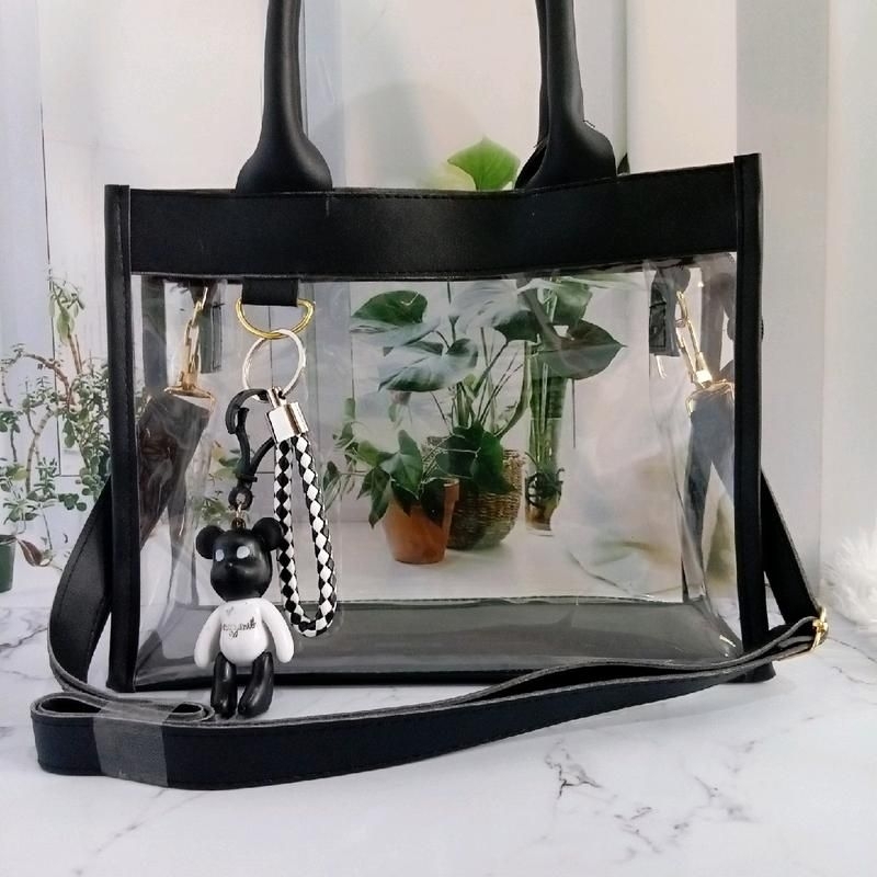 tas transparan pvc konser tas wanita slempang