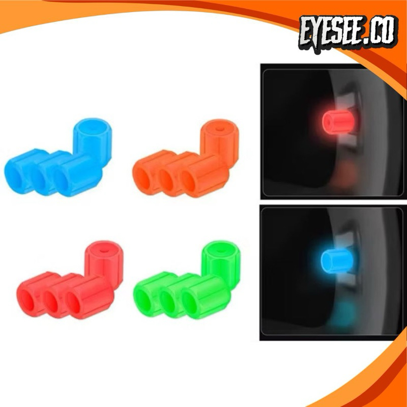Glow In The Dark Tutup Pentil Ban Mobil Motor Sepeda Glow In The Dark Tutup Pentil Ban Nyala Berkual