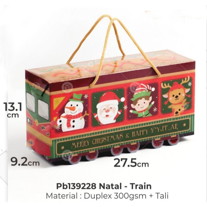 

Packaging Natal Design Kereta Karton Kemasan Kue Terbaru Murah - Train