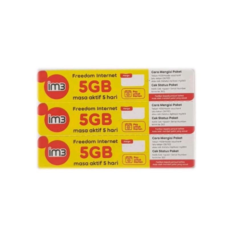 VOUCHER INDOSAT 5 GB 5 HARI