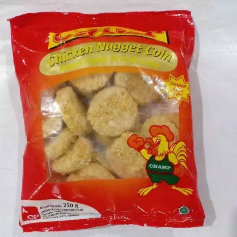 

chicken Nugget champ Coin 200 gr /chicken nugget murah/chiken nugget champ