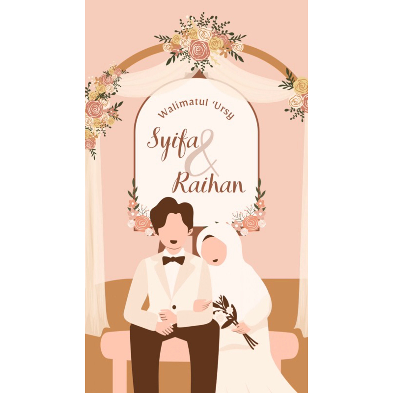 Undangan Syar’i Sakinah/ Undangan Digital pernikahan / Undangan Nikah