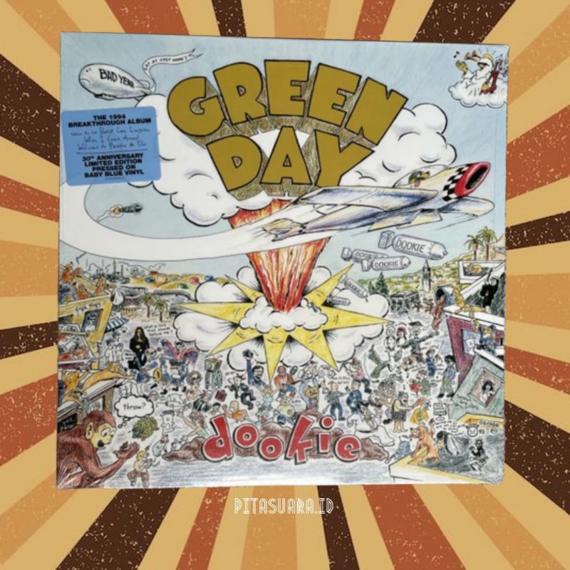 Vinly Green Day - dookie Piringan hitam LP Green day Dookie