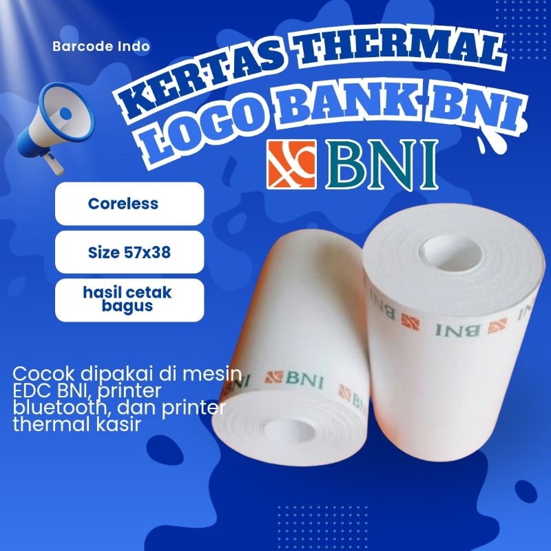 

Kertas Thermal Logo BNI Agen BNI Otani Struk EDC BNI