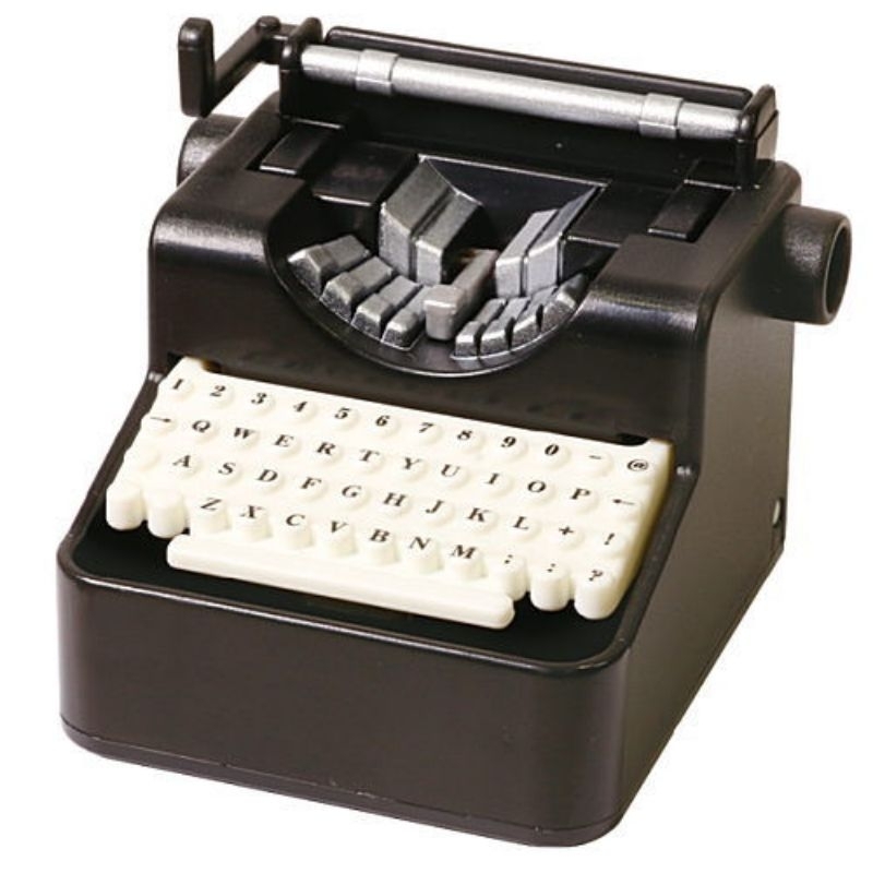 Miniature Typewriter (Mesin Ketik) Gashapon  - Retro Type Black by Tarlin