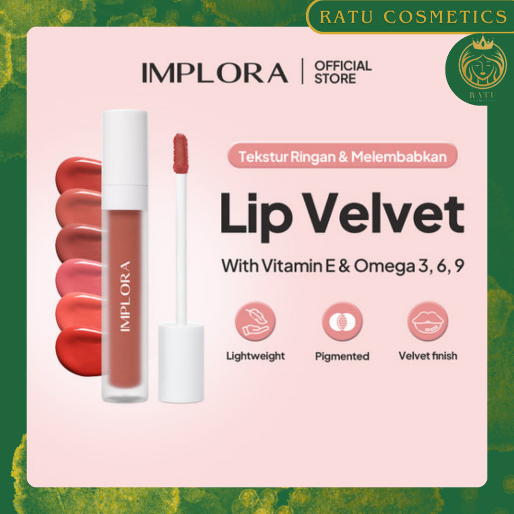 IMPLORA Lip Velvet Matte Lip Cream : Attractive, Extrovert, Fearless, Honest, Naive, Serenity