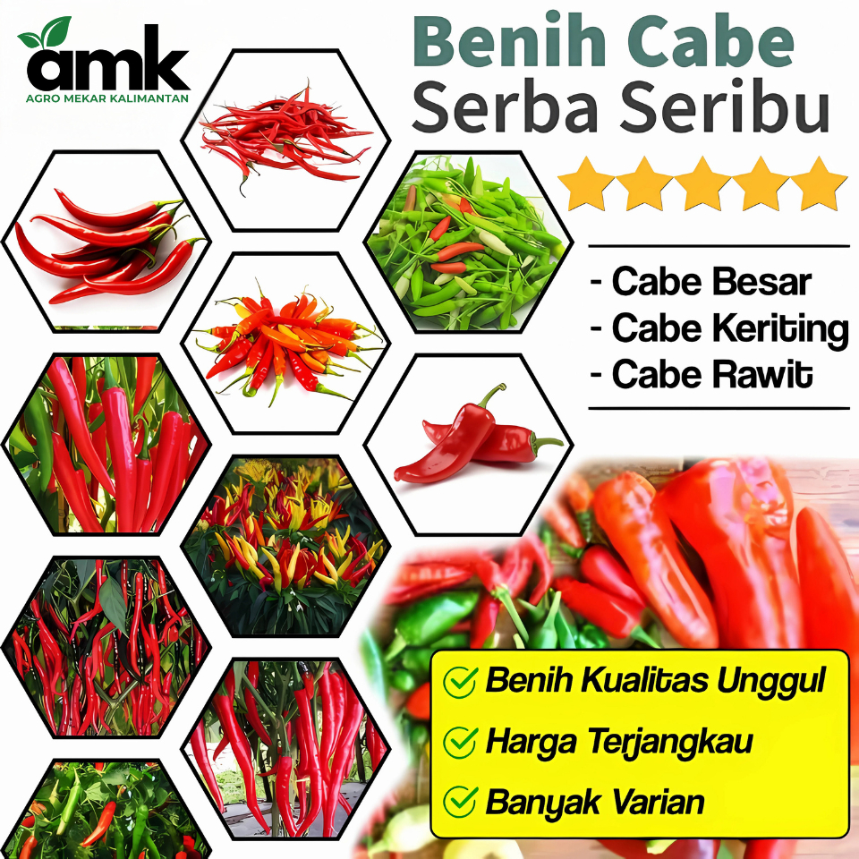 Benih Bibit CABE CABEAN Cabai Rawit Keriting dan Besar