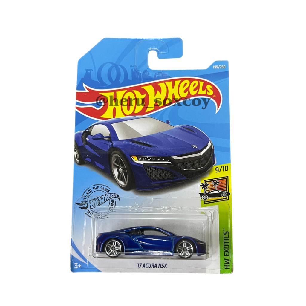 SB - HOTWHEELS HOT WHEELS 17 ACURA NSX BIRU