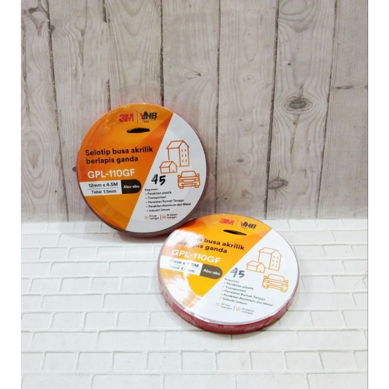 

DOUBLE TAPE 3M / VHB TAPE 3M / LEM TIMBAL BALEK - 3M