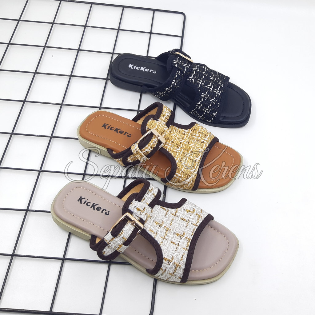 Kickers Sandal Selop Wanita Kekinian Kode BQ-04