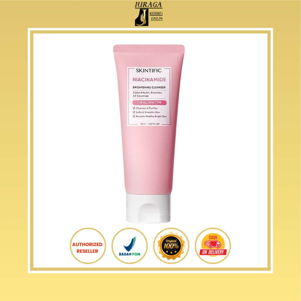 Skintific Niacinamide Brightening Cleanser 80ml - Semua Jenis Kulit