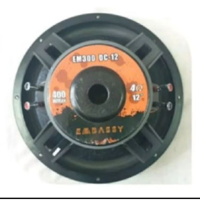 Speaker Subwoofer 12 inch Embassy EM-300 Original