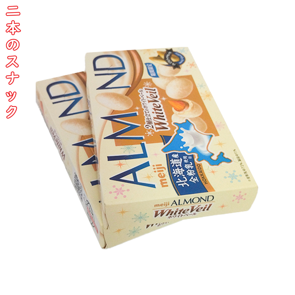 

Meiji Almond Choco White veil Hokkaido Import - Cokelat Jepang Original berkualitas