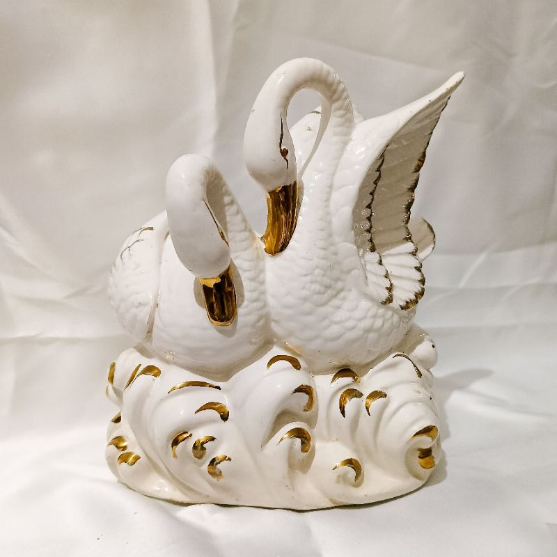 [SECOND] Pajangan Angsa | Dekorasi Kue | Angsa Couple | Vintage | Antique