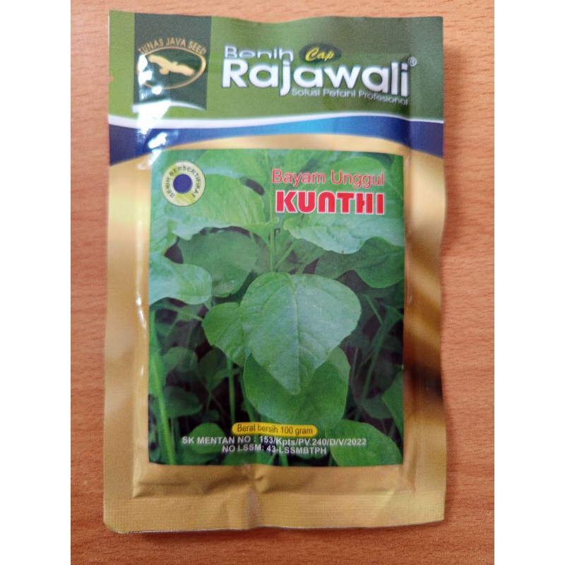 

Benih Bayam Kunthi 100gr Cap Rajawali