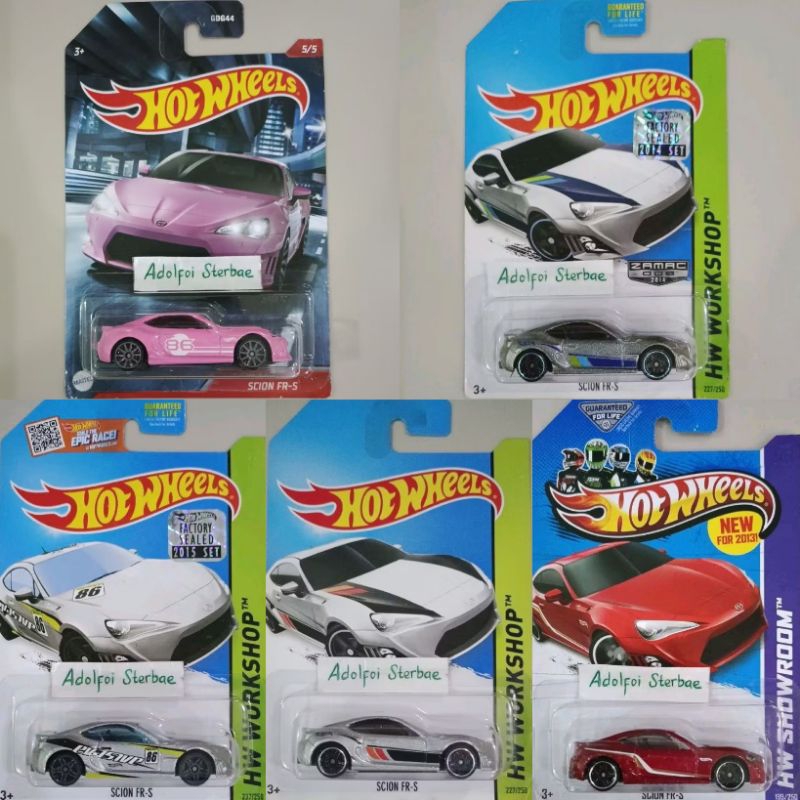 hotwheels hot wheels scion FR-S frs evasive 86 edisi racers ast pink zamac 2014 factory sealed hw wo