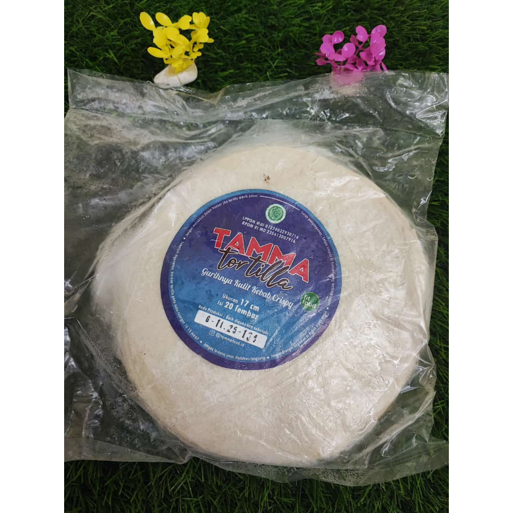 

Tortila kulit kebab diameter 17 cm isi 20 lembar Halal MUI