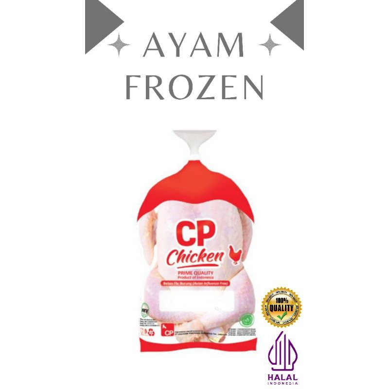 

CP CHICKEN Ayam utuh frozen 900-1.000gr 1KG