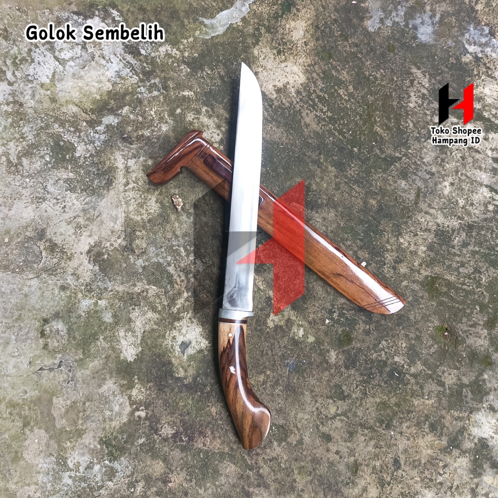 Pisau Baja Sembelih Per Kayu Sonokeling 45cm