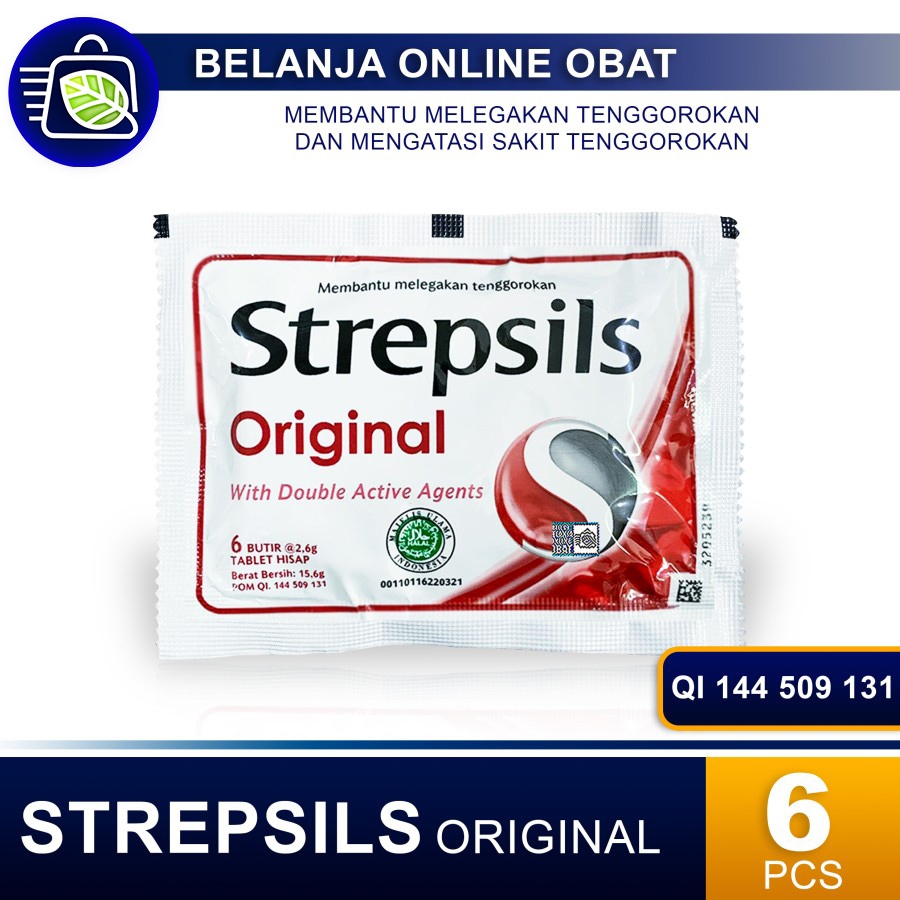 

STREPSILS ORIGINAL 6'S // Permen Pelega Tenggoroan