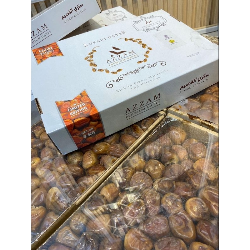 

KURMA SUKARI | 3KG Grade A+ Premium Organic Azzam - Kurma Basah Sukari Limited Edition