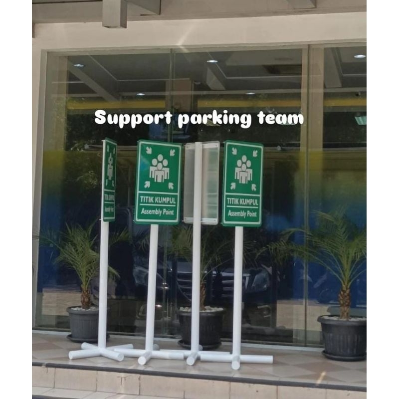 Rambu Titik Kumpul UK.40x60  +Tiang tinggi 1,5m